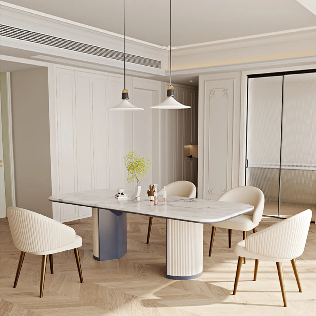 Легкое роскошное обеденное кресло MSS 37365-29 Легкое роскошное обеденное кресло MSS 37365-29