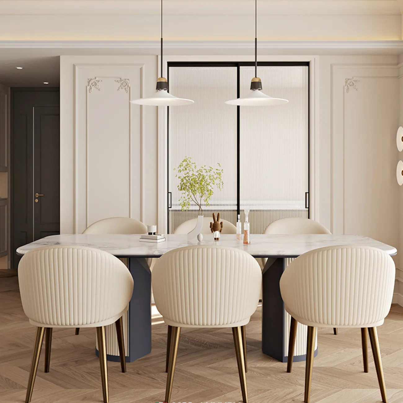 Легкое роскошное обеденное кресло MSS 37365-29 Легкое роскошное обеденное кресло MSS 37365-29