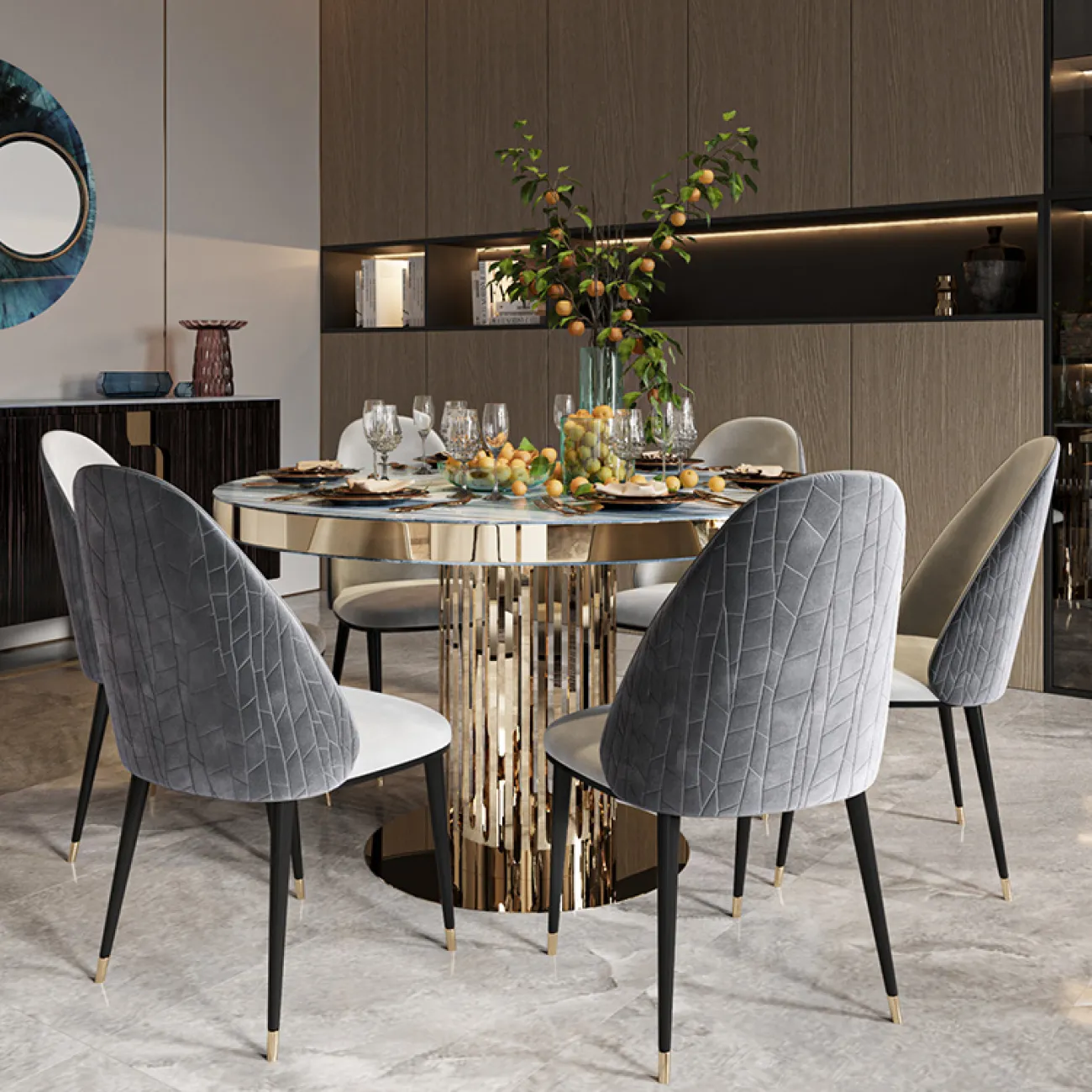 Роскошный обеденный стул MSS 37366-29