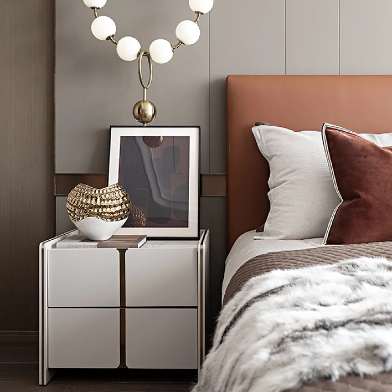 Современная прикроватная тумбочка MSS 37367-29