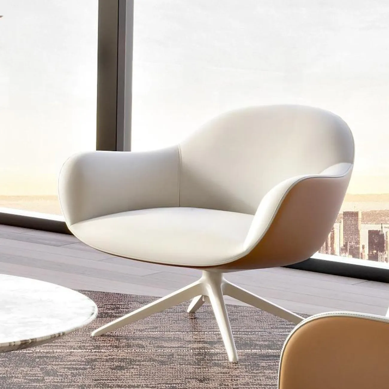 Роскошное вращающееся  дизайнерское кресло для отдыха MSS 37368-29