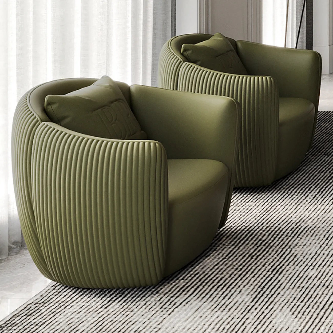 Роскошное дизайнерское кресло для отдыха MSS 37369-29