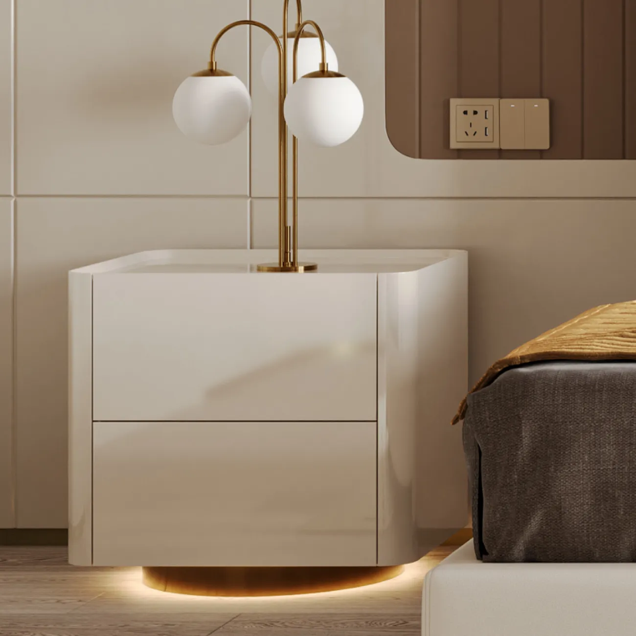 Роскошная прикроватная тумбочка MSS 37372-29 Роскошная прикроватная тумбочка MSS 37372-29