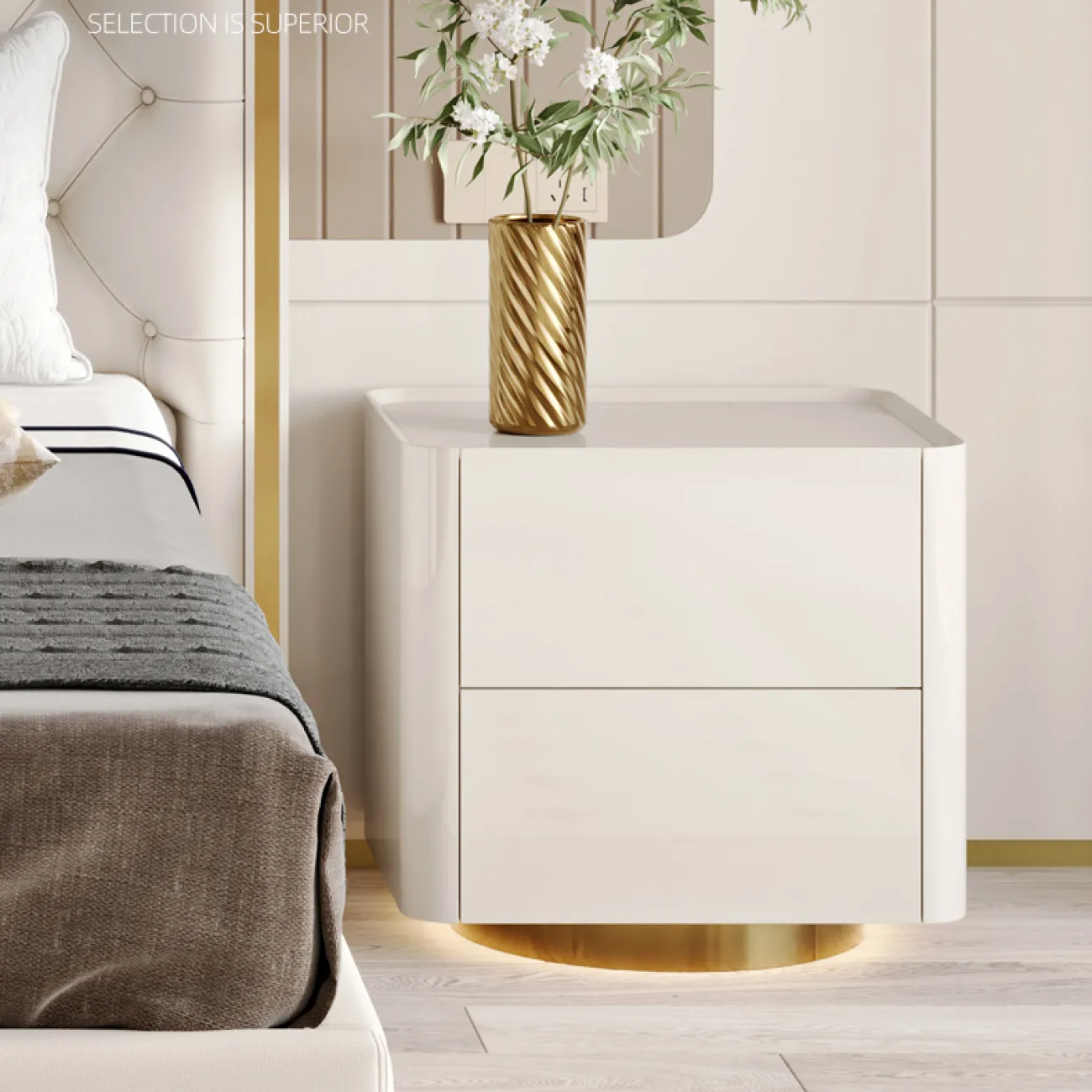 Роскошная прикроватная тумбочка MSS 37372-29 Роскошная прикроватная тумбочка MSS 37372-29