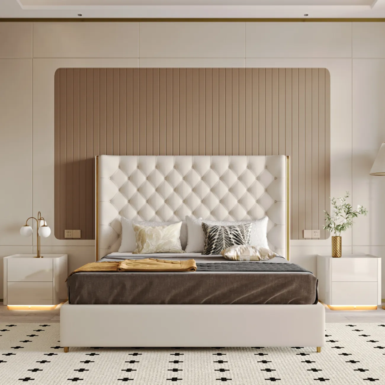 Роскошная прикроватная тумбочка MSS 37372-29 Роскошная прикроватная тумбочка MSS 37372-29