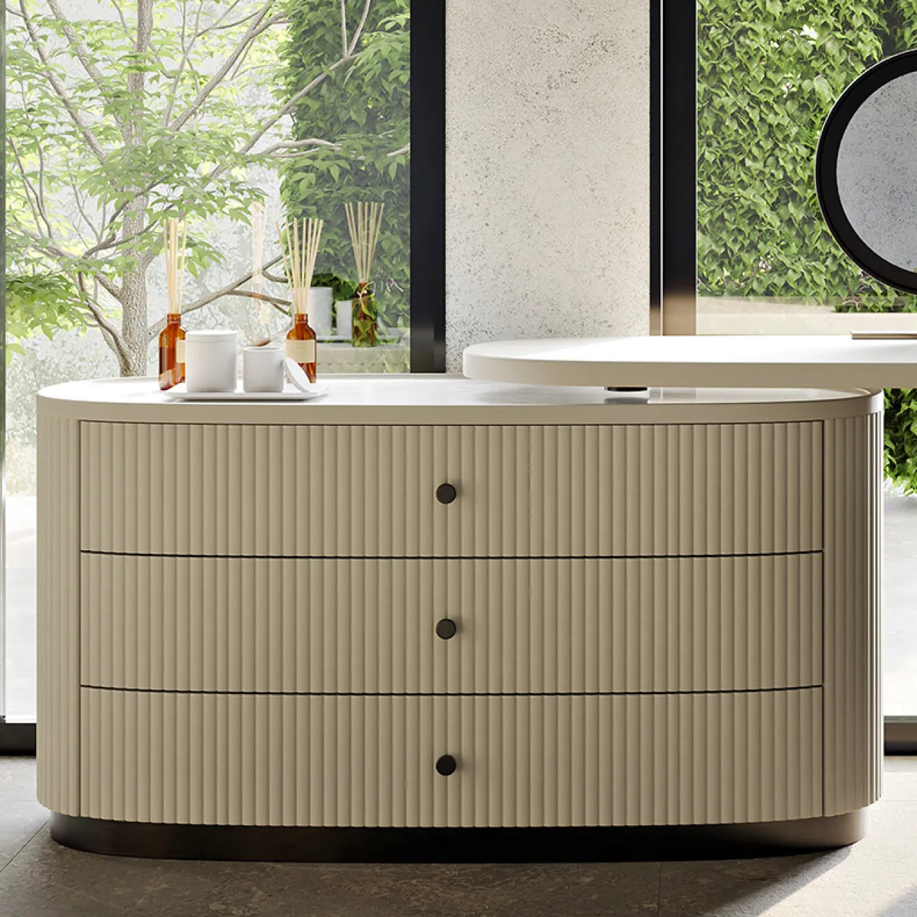 Современный туалетный столик со шкафом MSS 37375-29