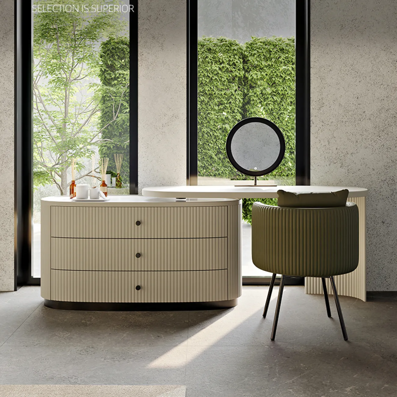 Современный туалетный столик со шкафом MSS 37375-29