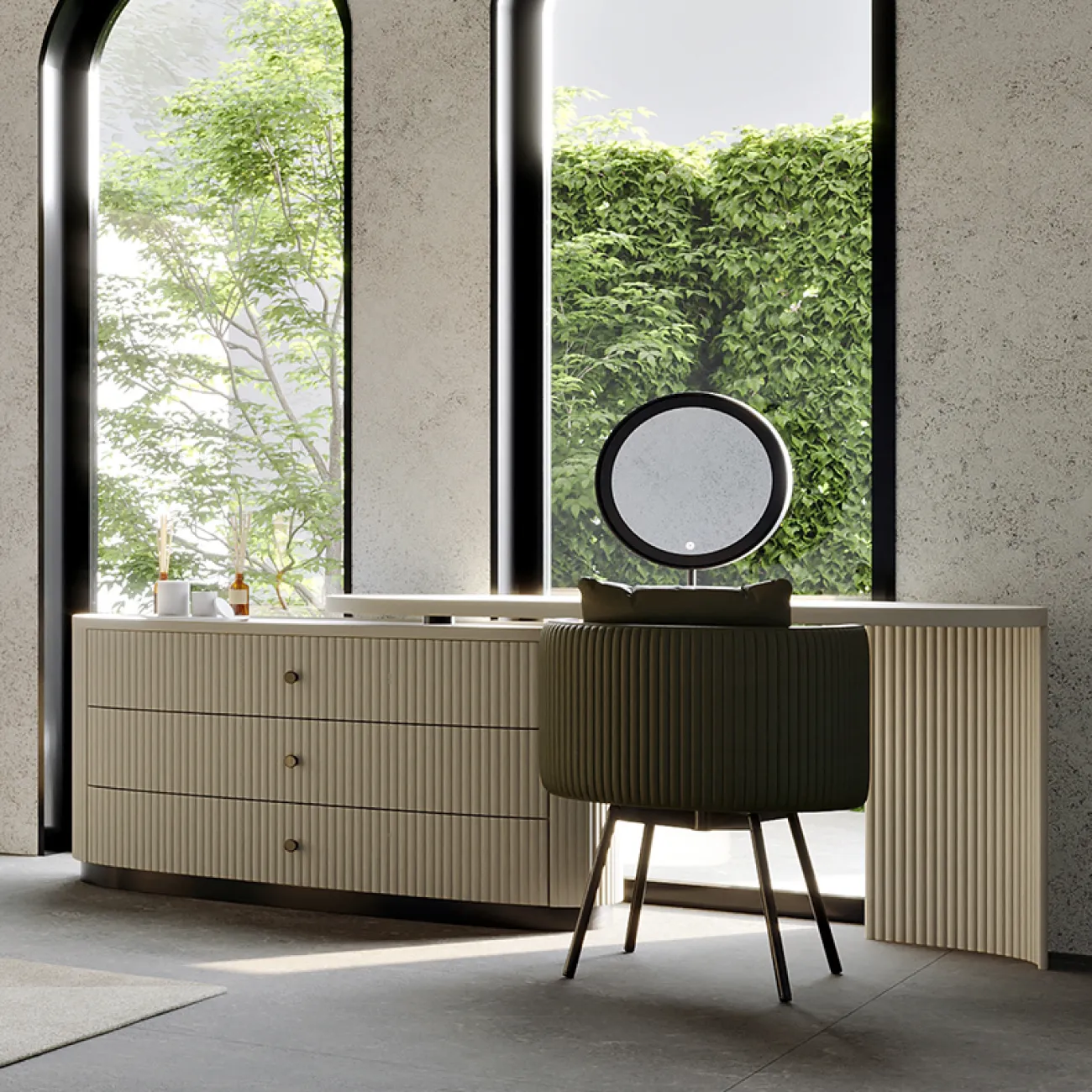 Современный туалетный столик со шкафом MSS 37375-29