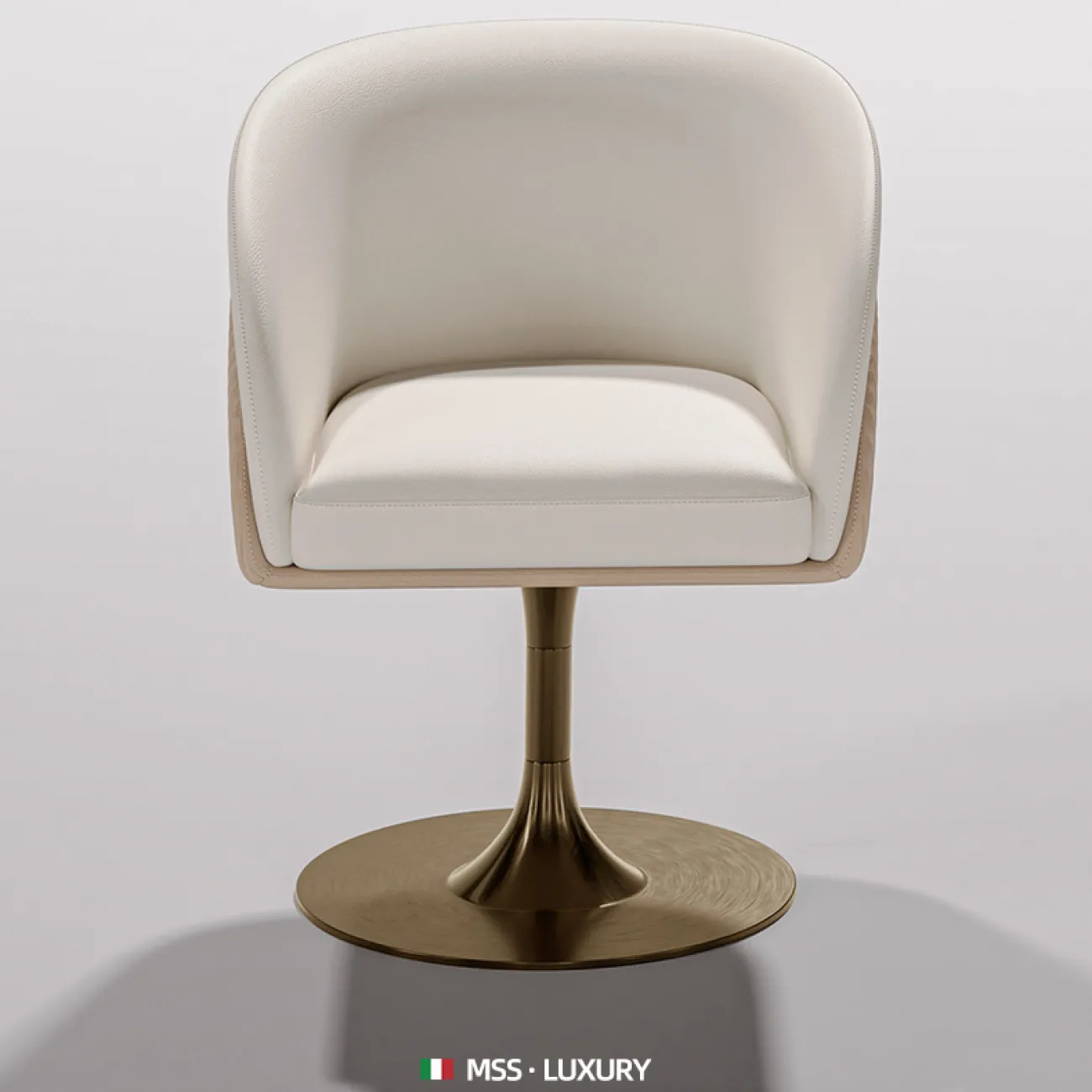 Легкий роскошный обеденный стул бытовой из нержавеющей стали MSS 37376-29