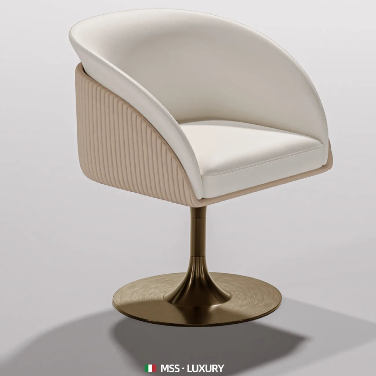 Легкий роскошный обеденный стул бытовой из нержавеющей стали MSS 37376-29