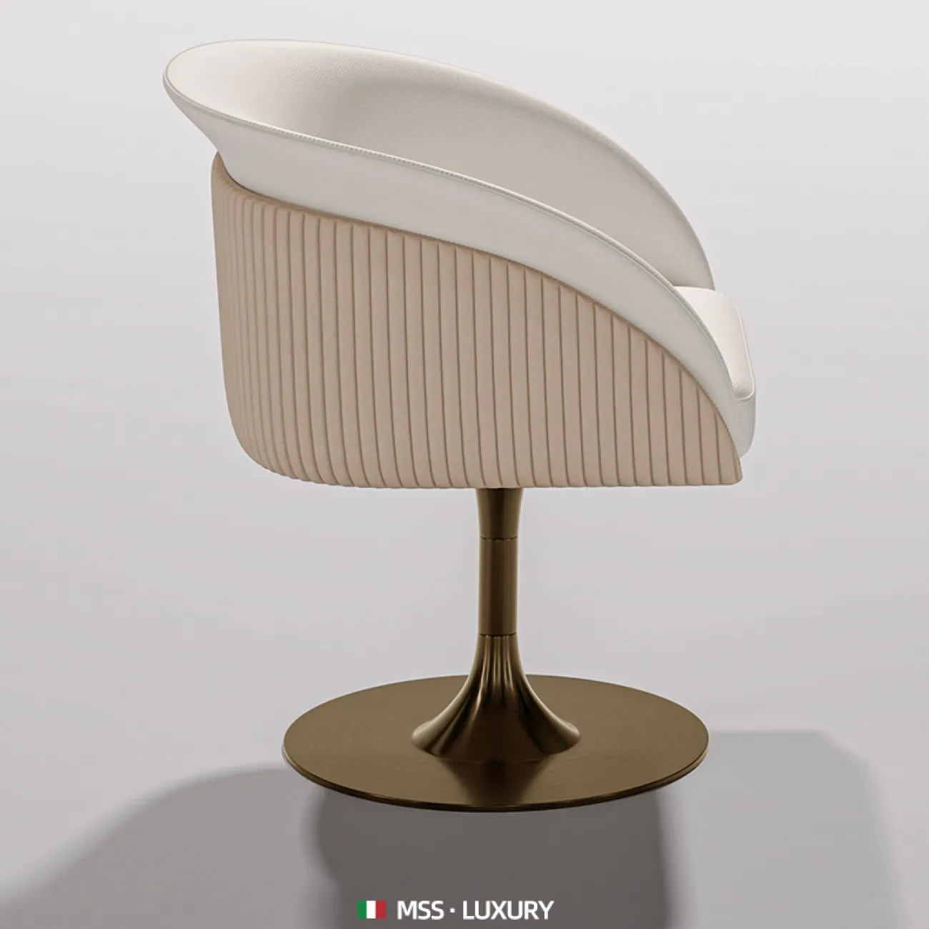 Легкий роскошный обеденный стул бытовой из нержавеющей стали MSS 37376-29