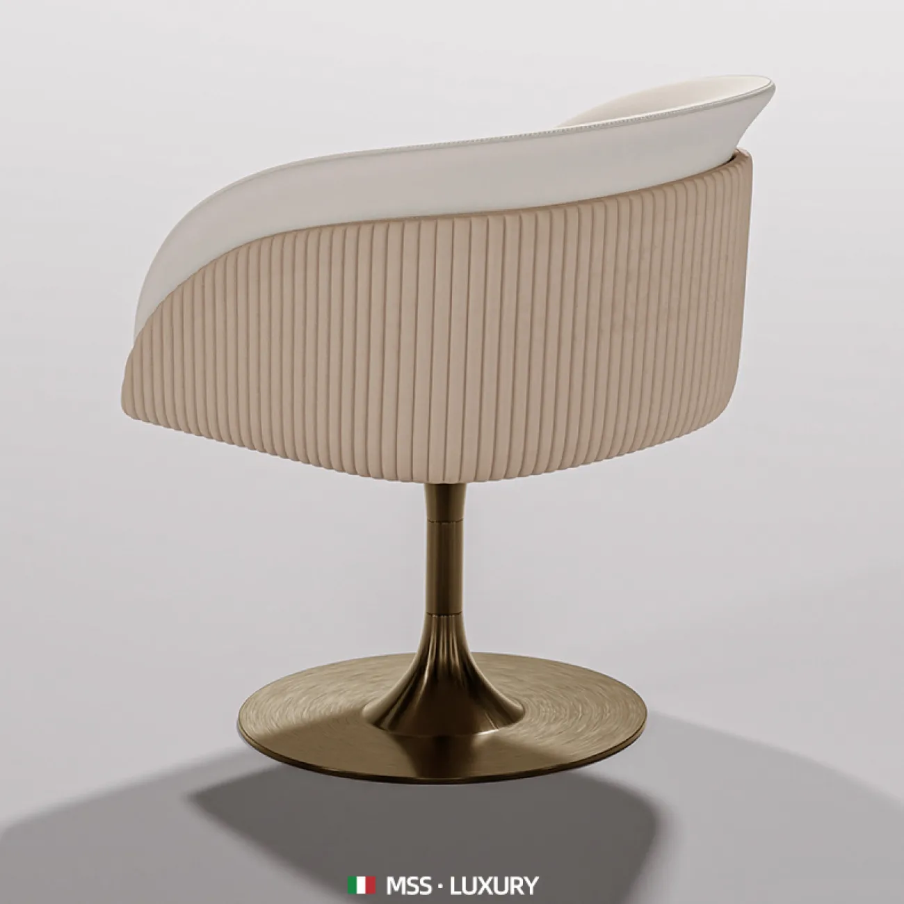 Легкий роскошный обеденный стул бытовой из нержавеющей стали MSS 37376-29