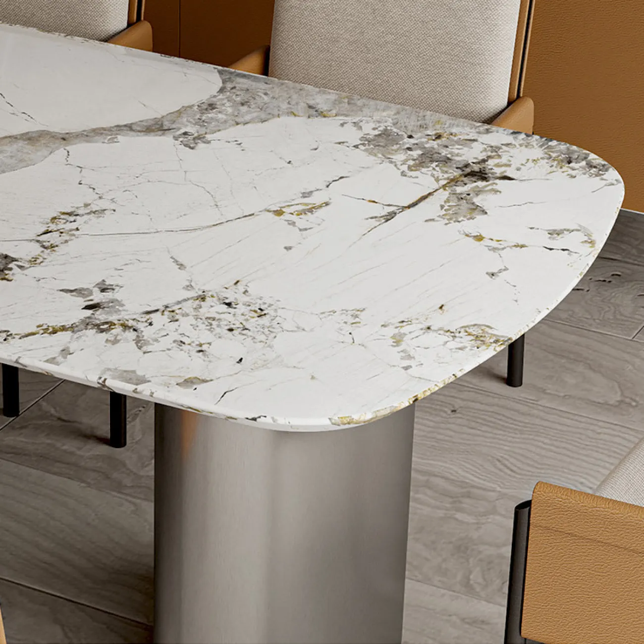 Роскошный мраморный обеденный стол MSS 37379-29 Роскошный мраморный обеденный стол MSS 37379-29