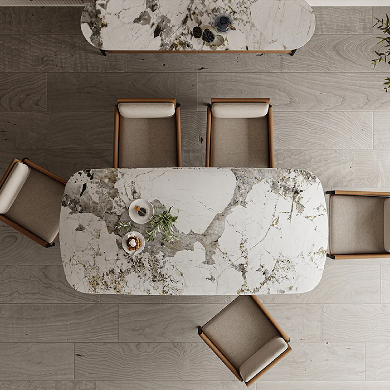 Роскошный мраморный обеденный стол MSS 37379-29 Роскошный мраморный обеденный стол MSS 37379-29