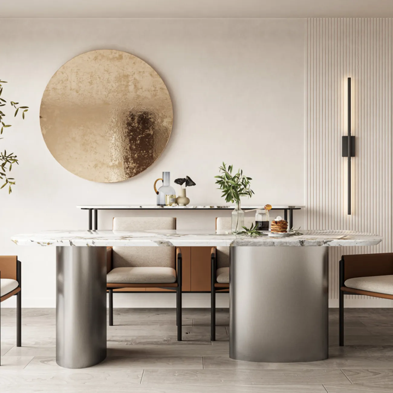 Роскошный мраморный обеденный стол MSS 37379-29 Роскошный мраморный обеденный стол MSS 37379-29