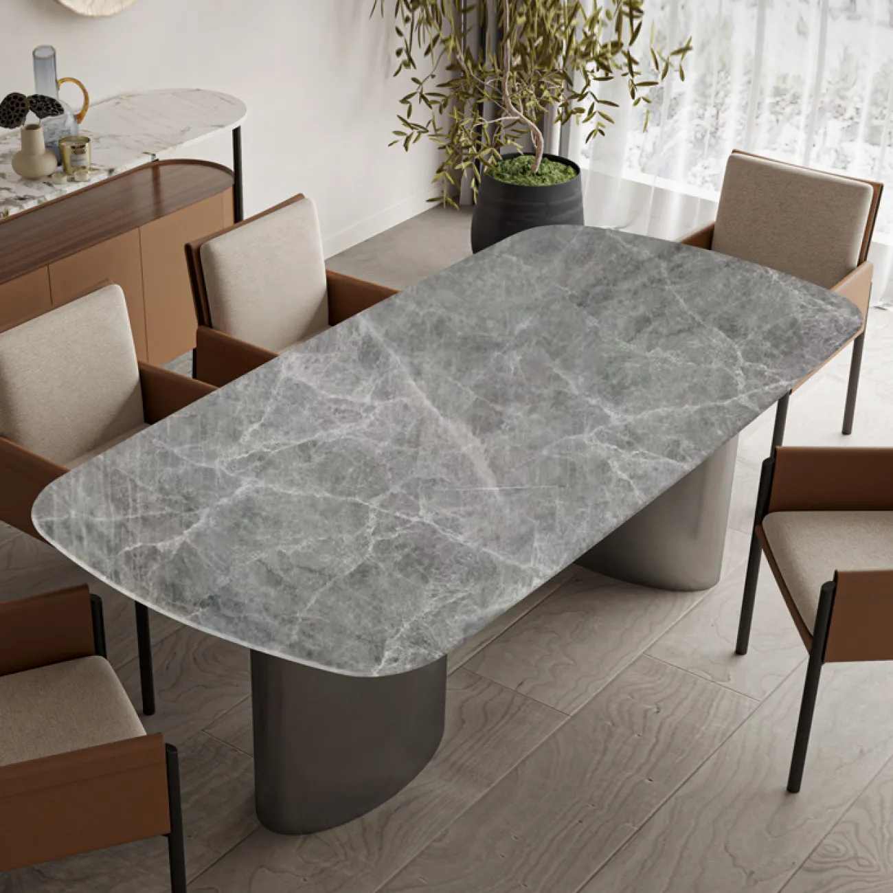 Роскошный мраморный обеденный стол MSS 37379-29 Роскошный мраморный обеденный стол MSS 37379-29