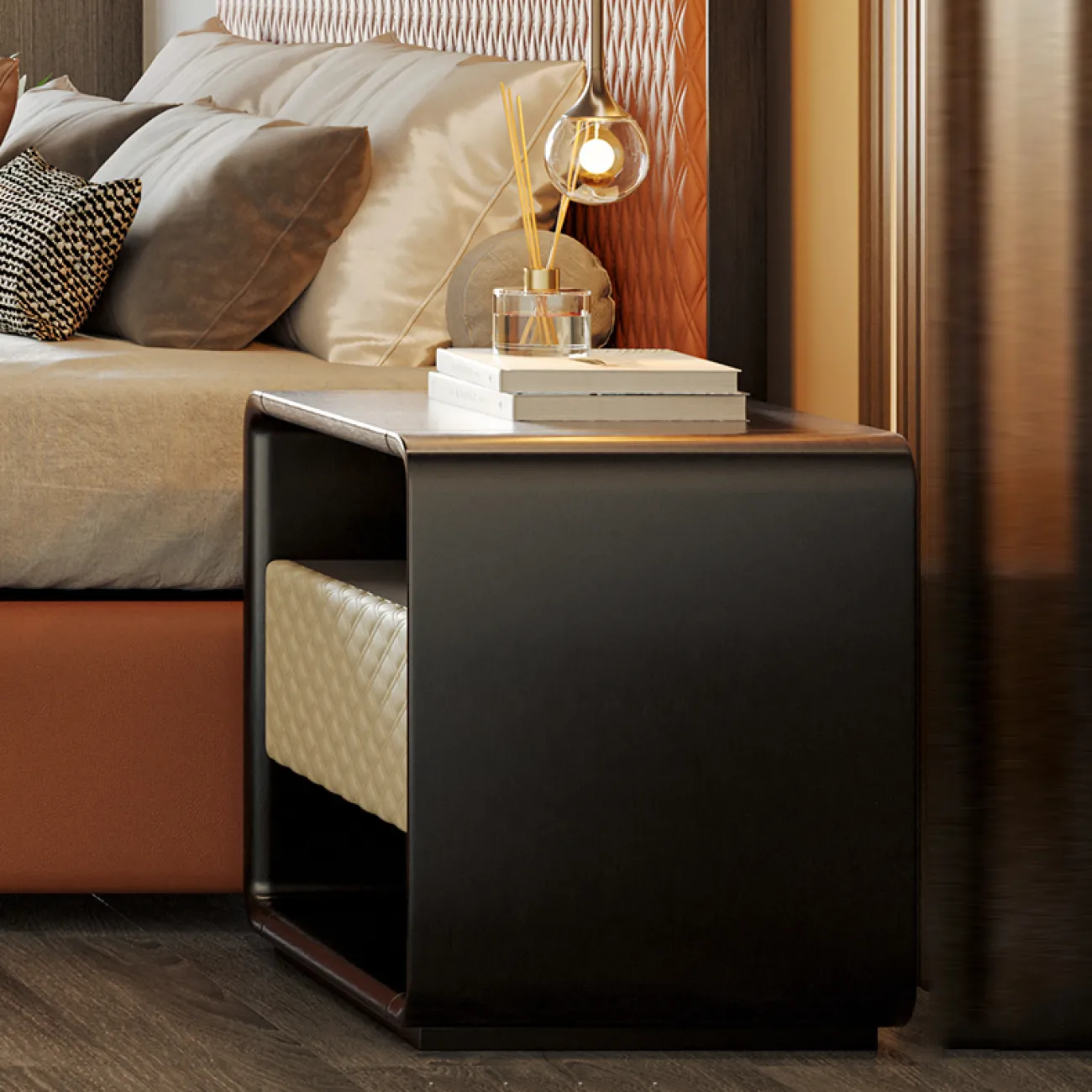 Минималистичная роскошная прикроватная тумбочка MSS 37380-29