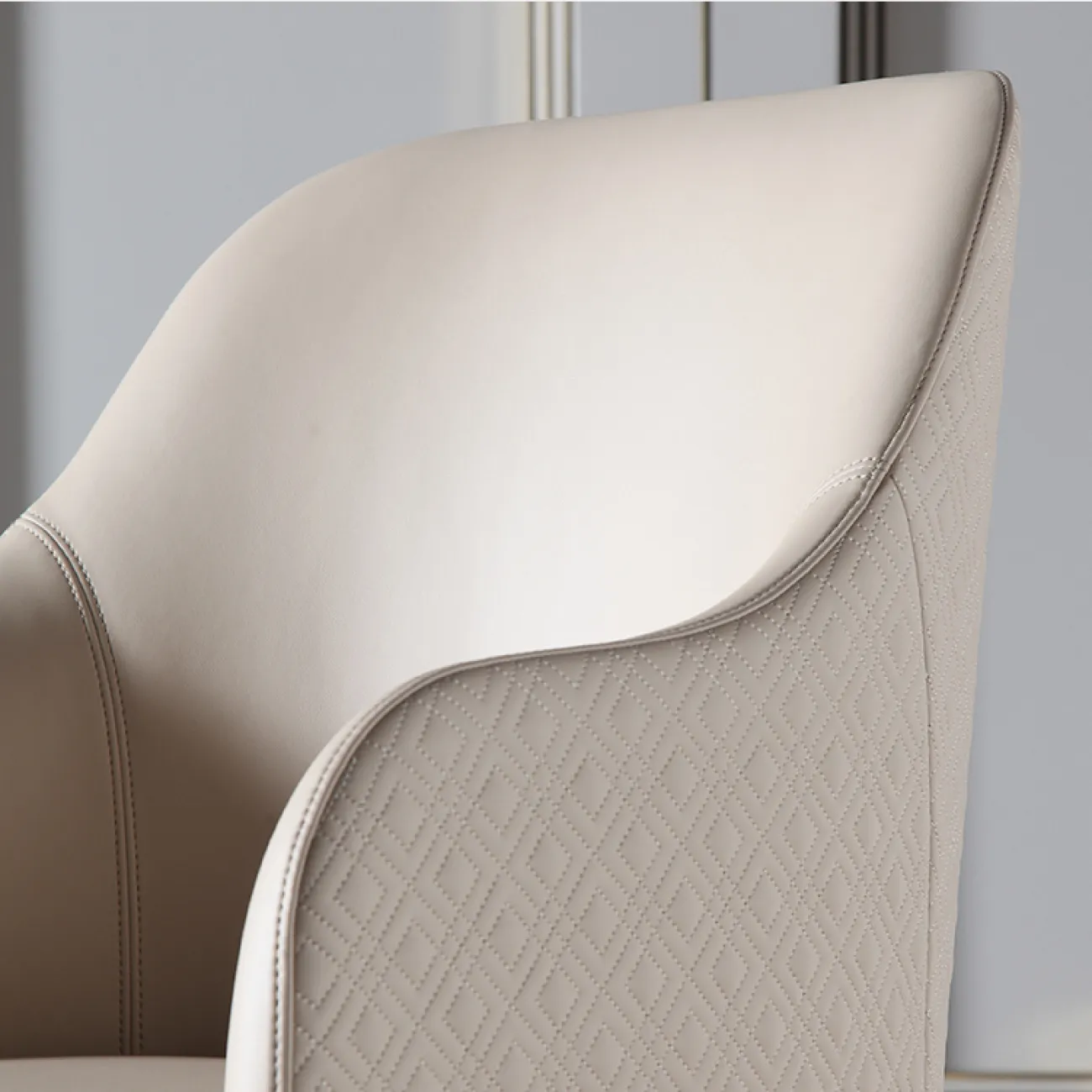 Роскошное кожаное обеденное кресло в постмодернистском стиле MSS 37383-29 