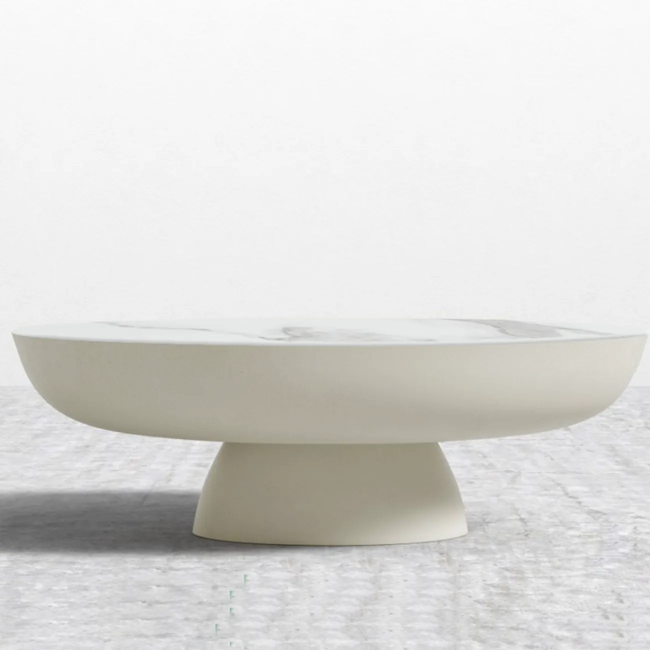 Журнальный столик стиль  ваби-саби из натурального камня MSS 37385-29 