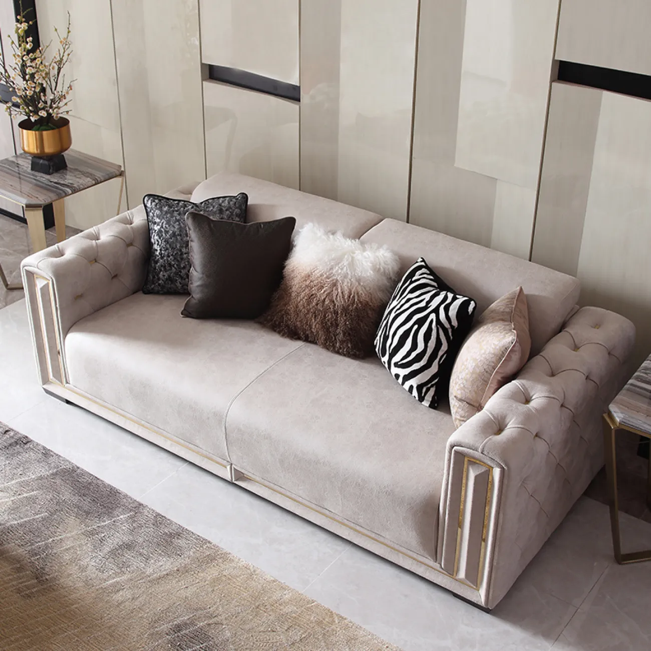 Современный кожаный диван MSS 37389-29