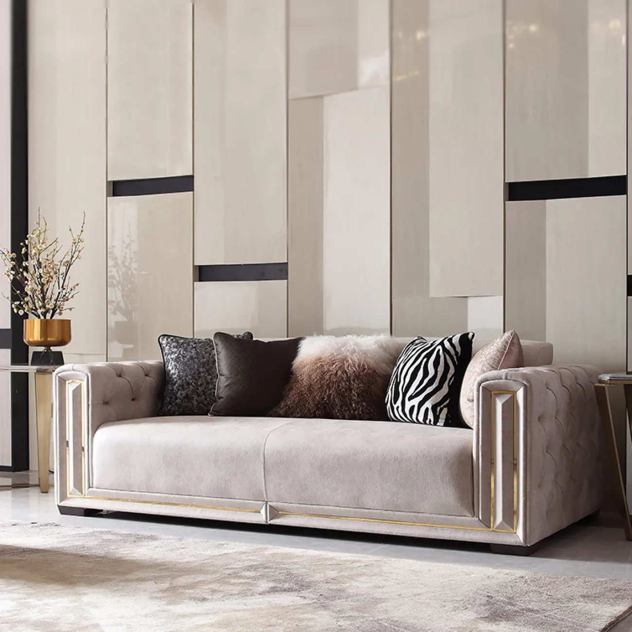 Современный кожаный диван MSS 37389-29