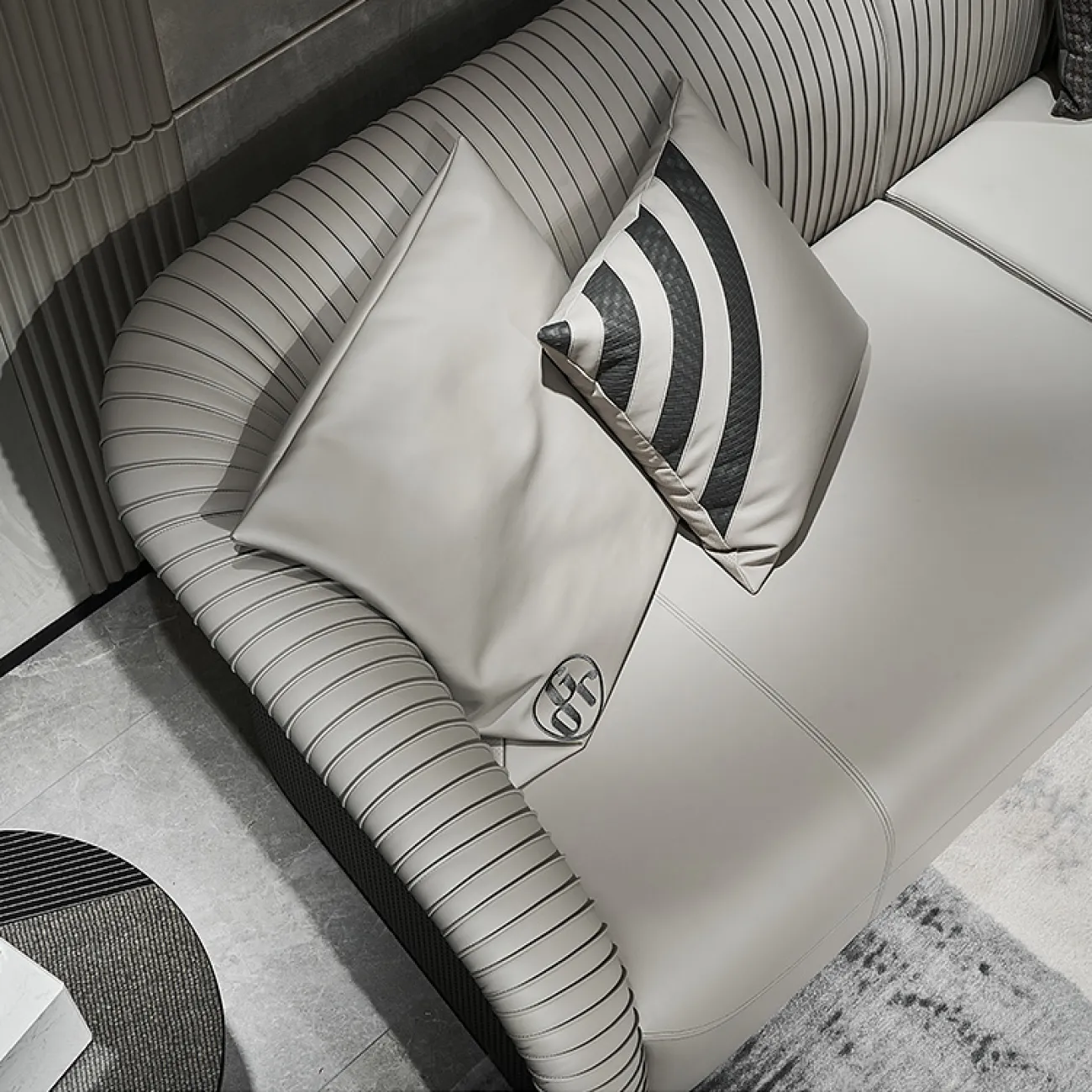 Очаровательный модный кожаный диван MSS 37391-29