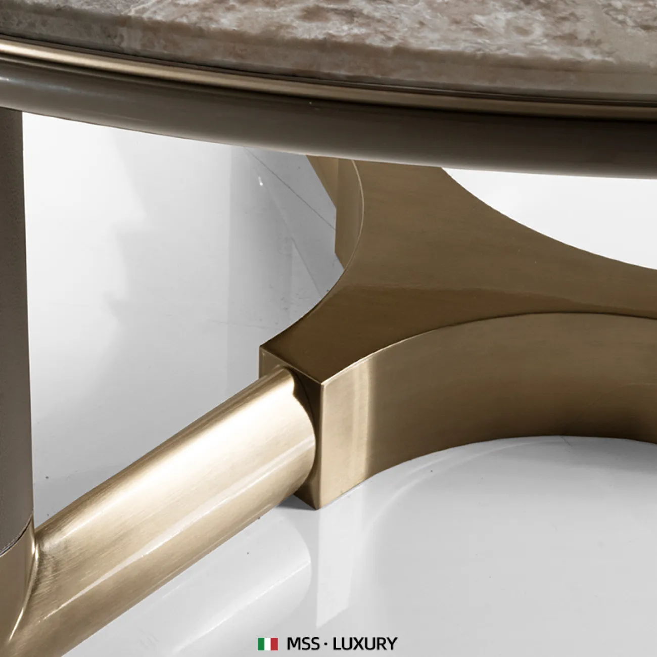 Роскошный камень круглый обеденный стол MSS 37394-29 Роскошный камень круглый обеденный стол MSS 37394-29