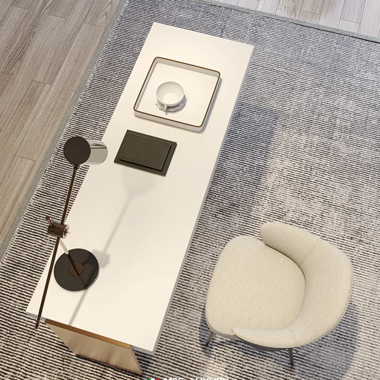 Роскошный современный  письменный стол MSS 37396-29