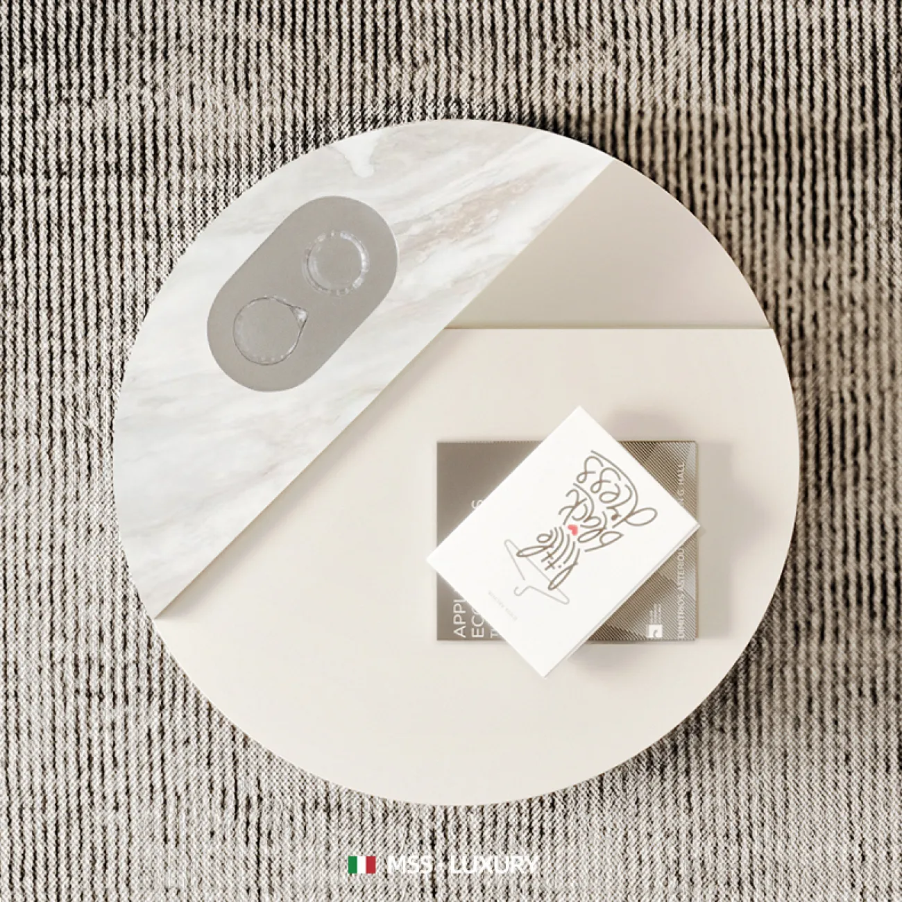 Светлый журнальный столик класса люкс в итальянском стиле MSS 37397-29