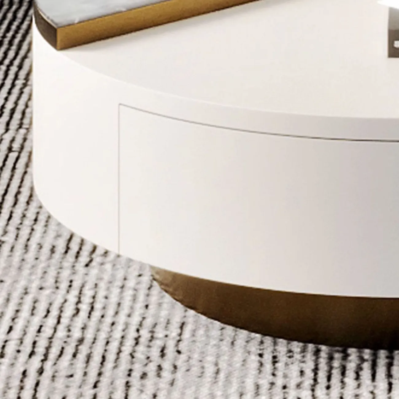 Светлый журнальный столик класса люкс в итальянском стиле MSS 37397-29