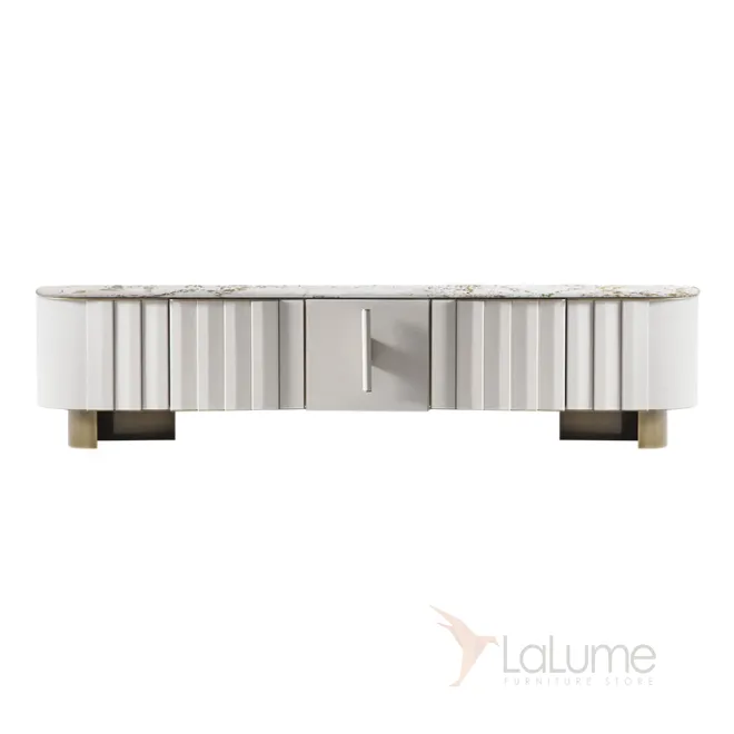 Роскошный ТВ-шкаф из натурального мрамора MSS 37399-29 Роскошный ТВ-шкаф из натурального мрамора MSS 37399-29