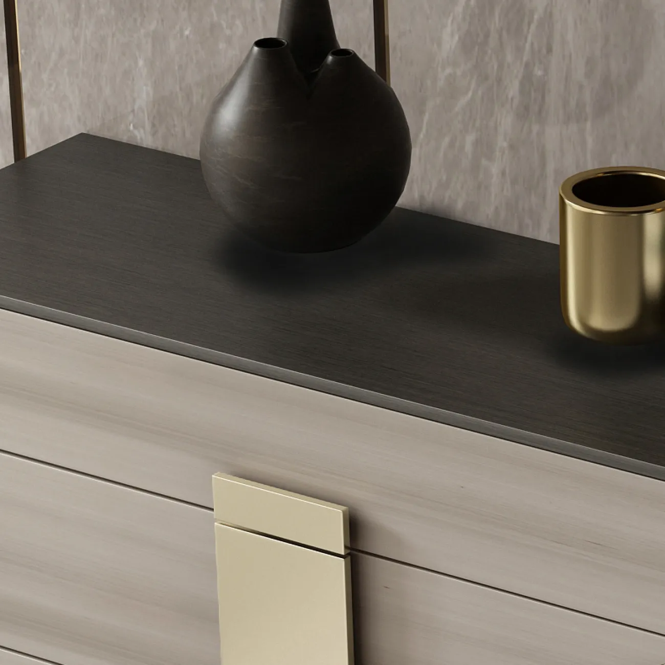 Роскошный комод для входной группы из массива дерева SAN LADING 37402-29