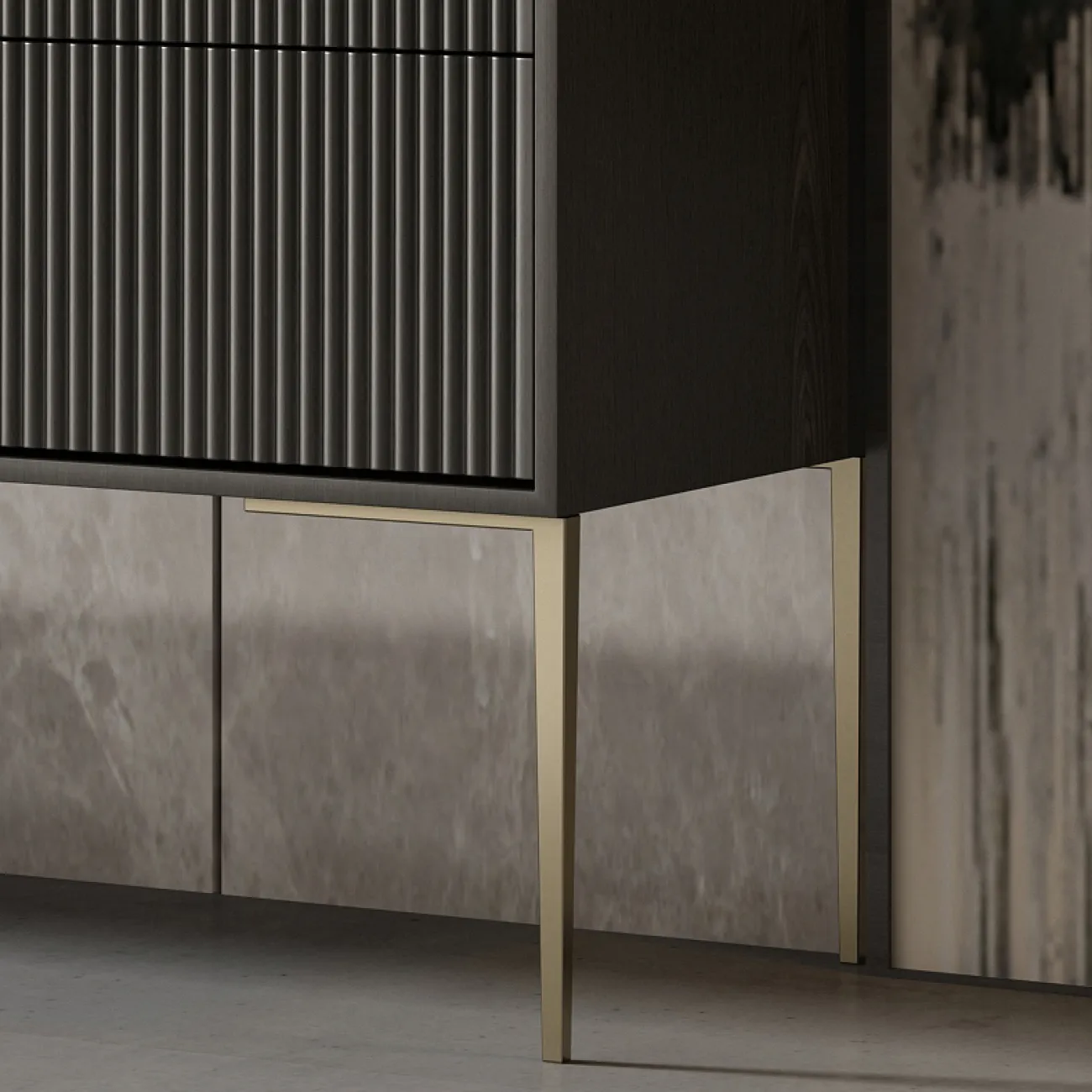 Роскошный комод для входной группы из массива дерева SAN LADING 37402-29