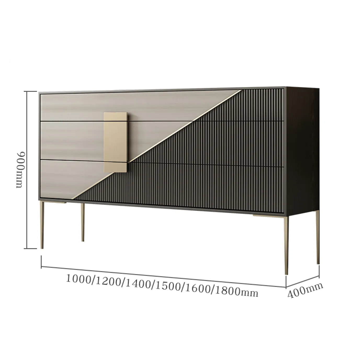 Роскошный комод для входной группы из массива дерева SAN LADING 37402-29