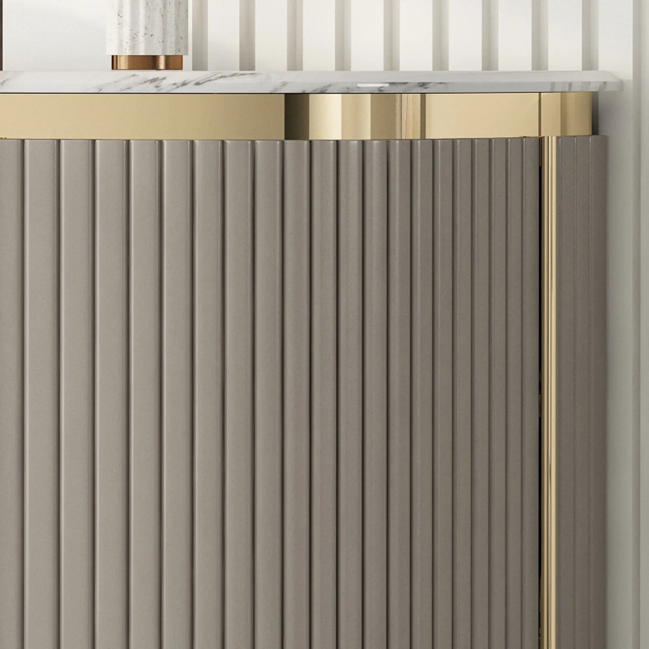 Светлый роскошный буфет из массива дерева  SAN LADING 37404-29