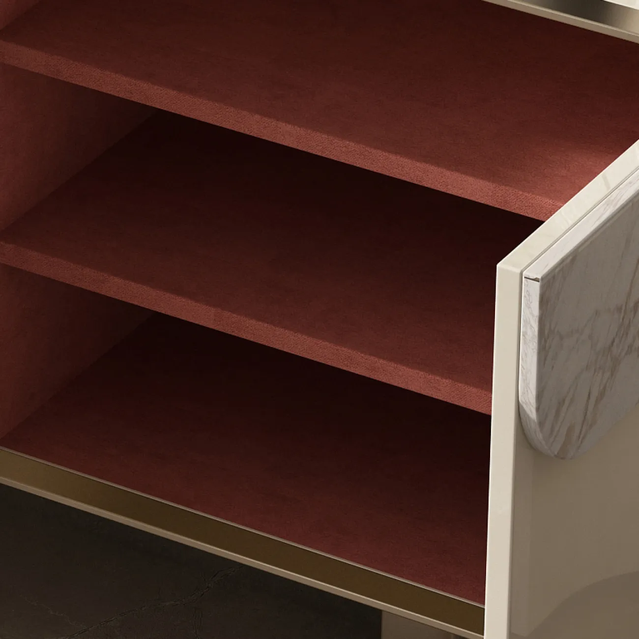 Светлый роскошный чайный шкаф SAN LADING 37406-29