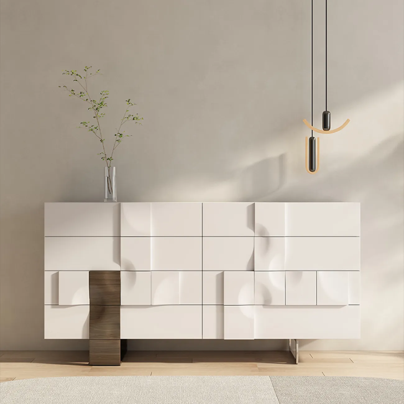Итальянский минималистский комод из массива дерева SAN LADING 37407-29