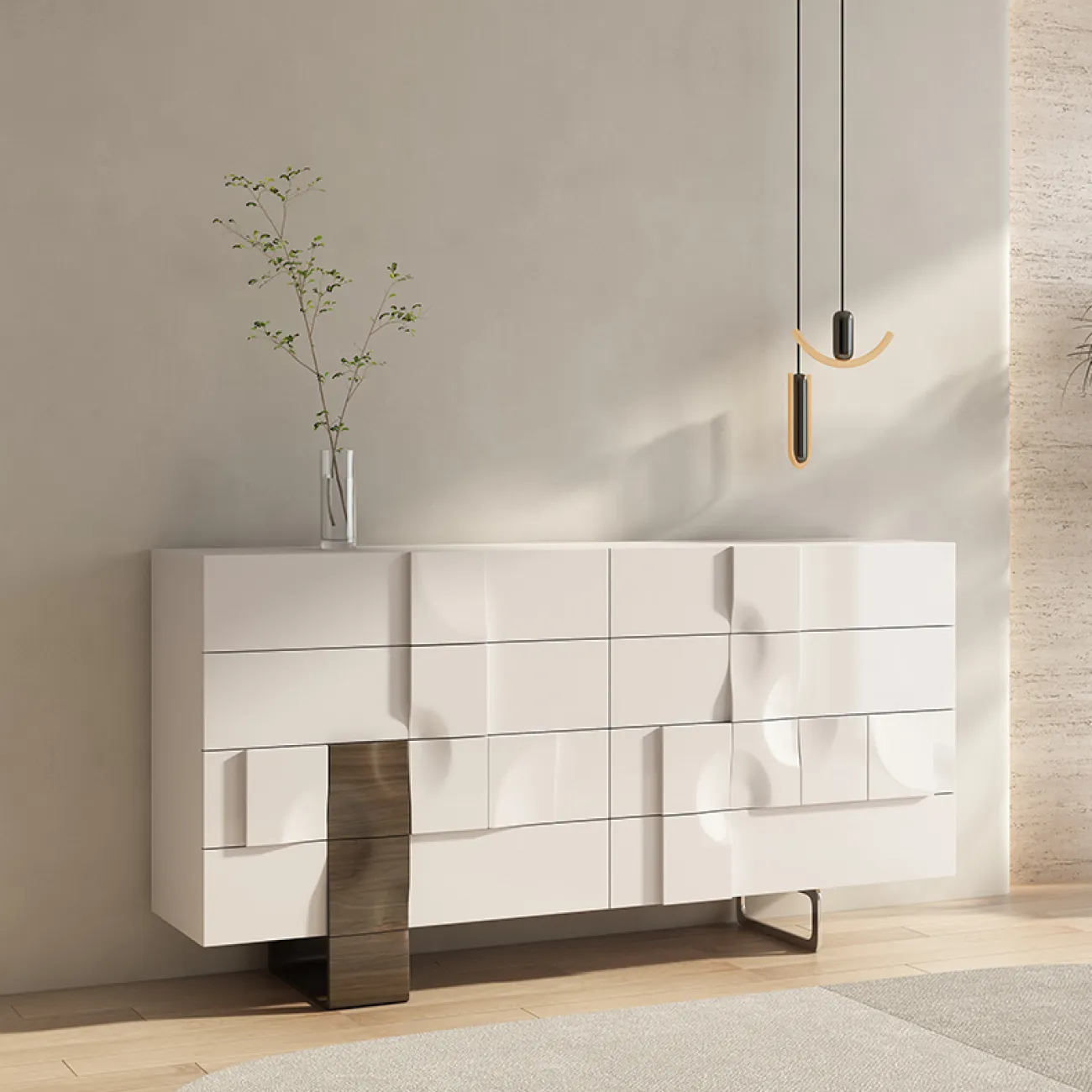 Итальянский минималистский комод из массива дерева SAN LADING 37407-29