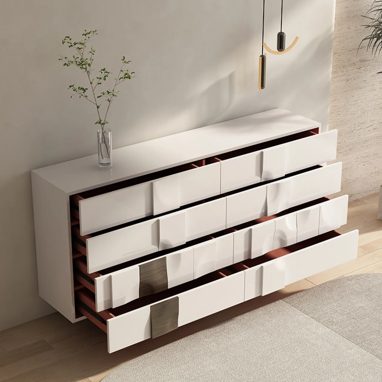 Итальянский минималистский комод из массива дерева SAN LADING 37407-29