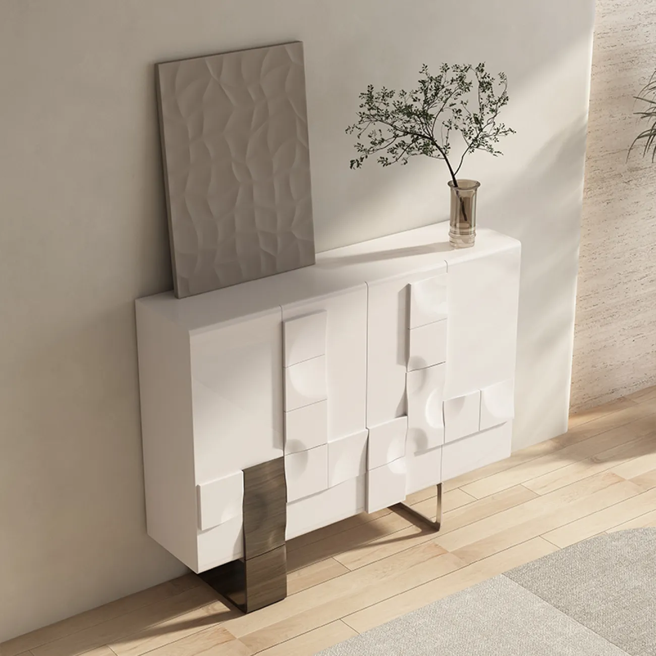 Роскошный узкий шкаф массива дерев SAN LADING 37410-29