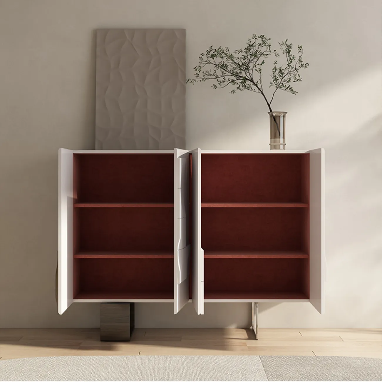 Роскошный узкий шкаф массива дерев SAN LADING 37410-29