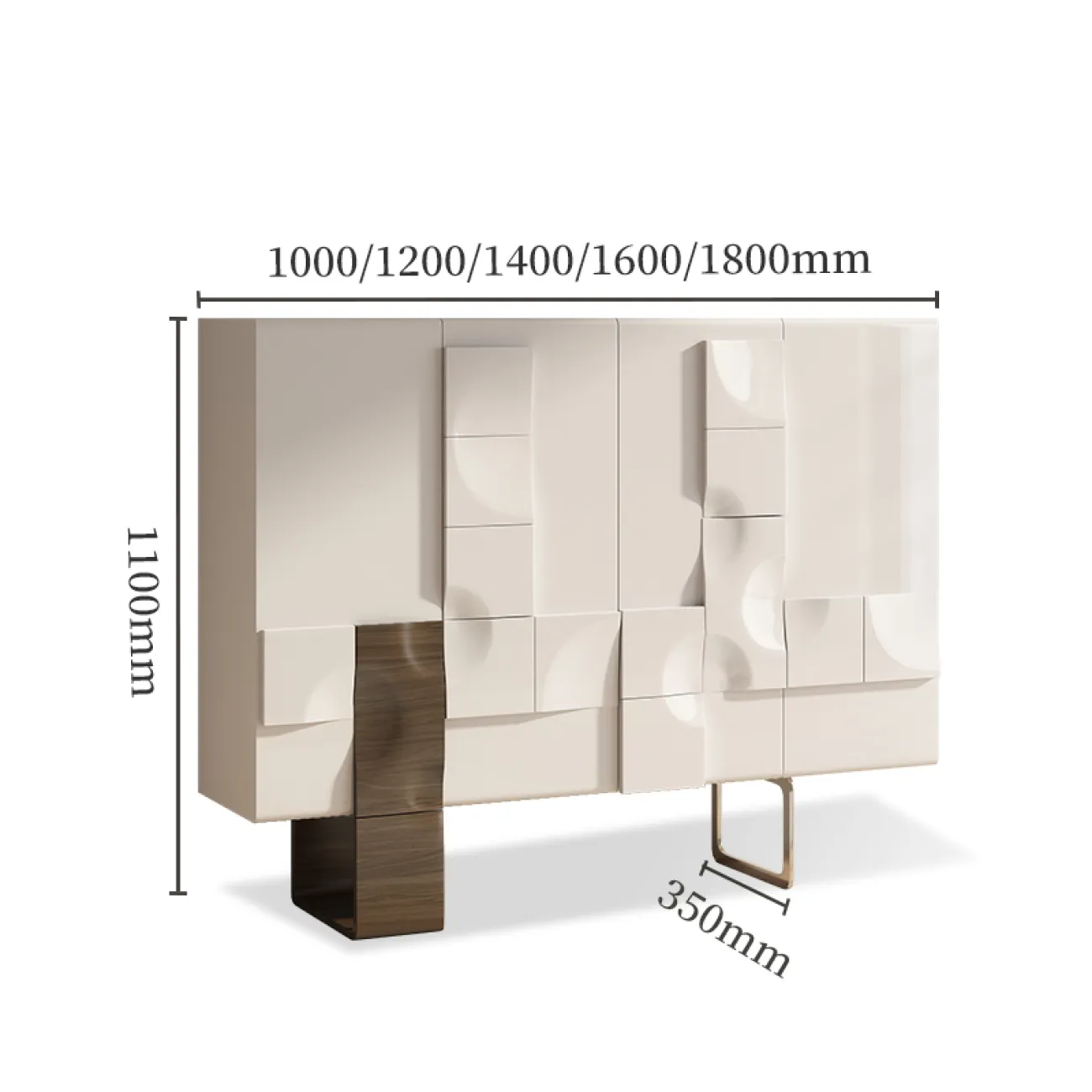 Роскошный узкий шкаф массива дерев SAN LADING 37410-29