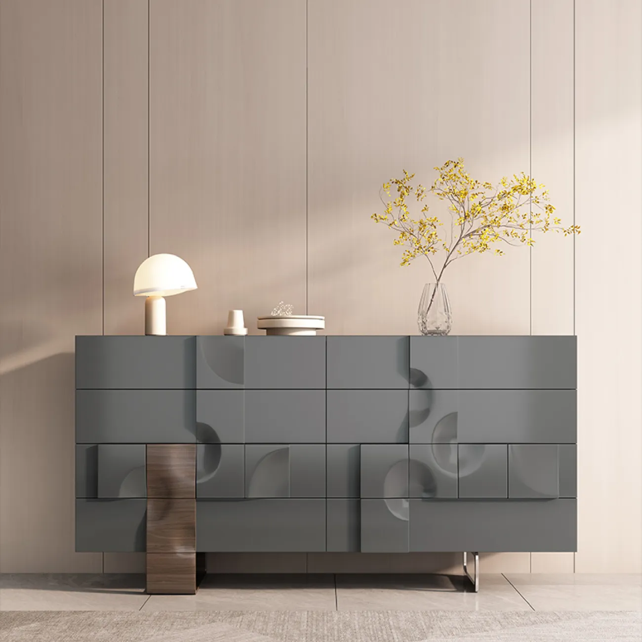 Итальянский минималистский комод из массива дерева SAN LADING 37411-29