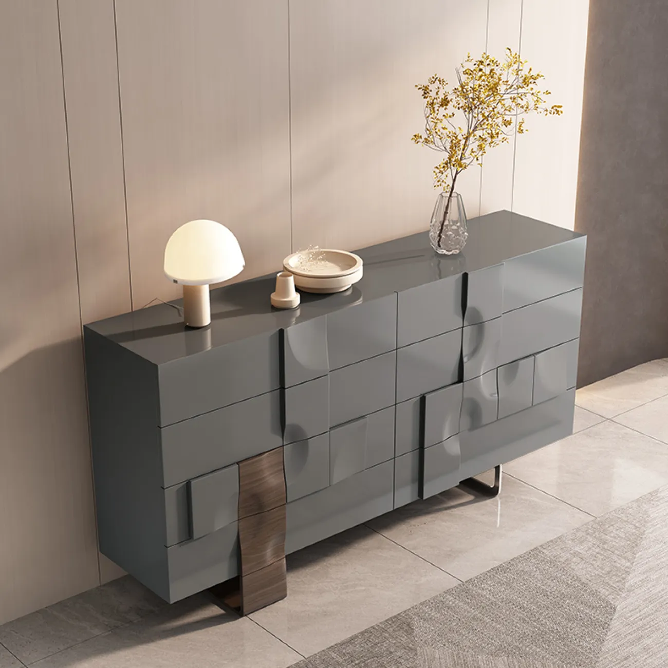 Итальянский минималистский комод из массива дерева SAN LADING 37411-29