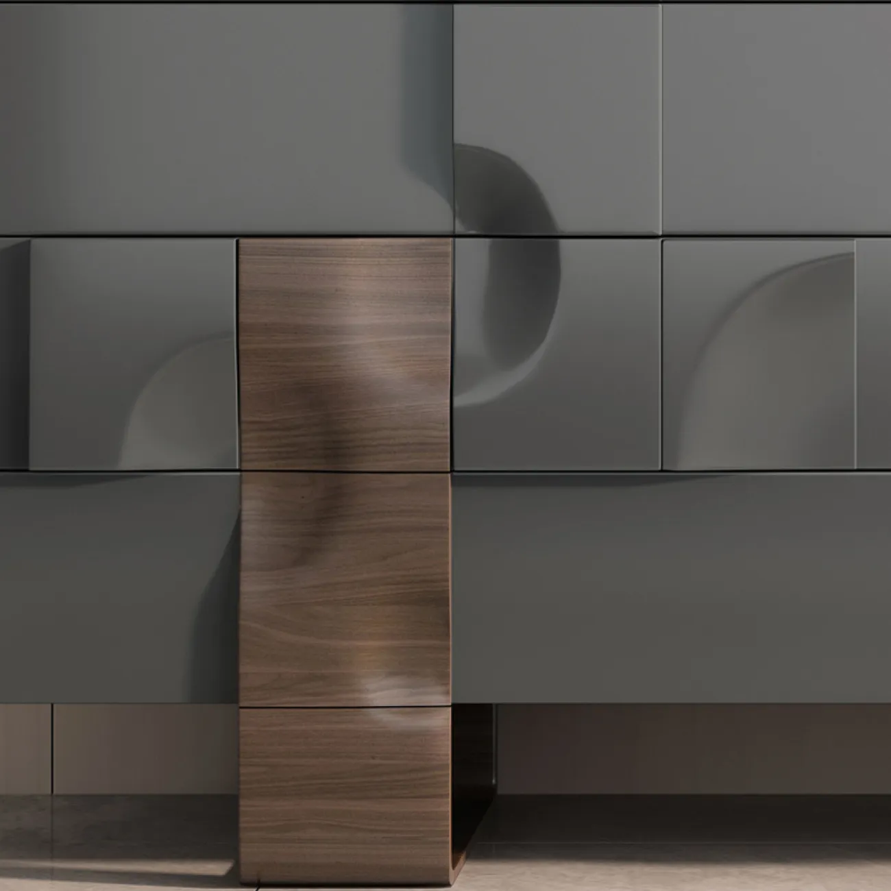 Итальянский минималистский комод из массива дерева SAN LADING 37411-29