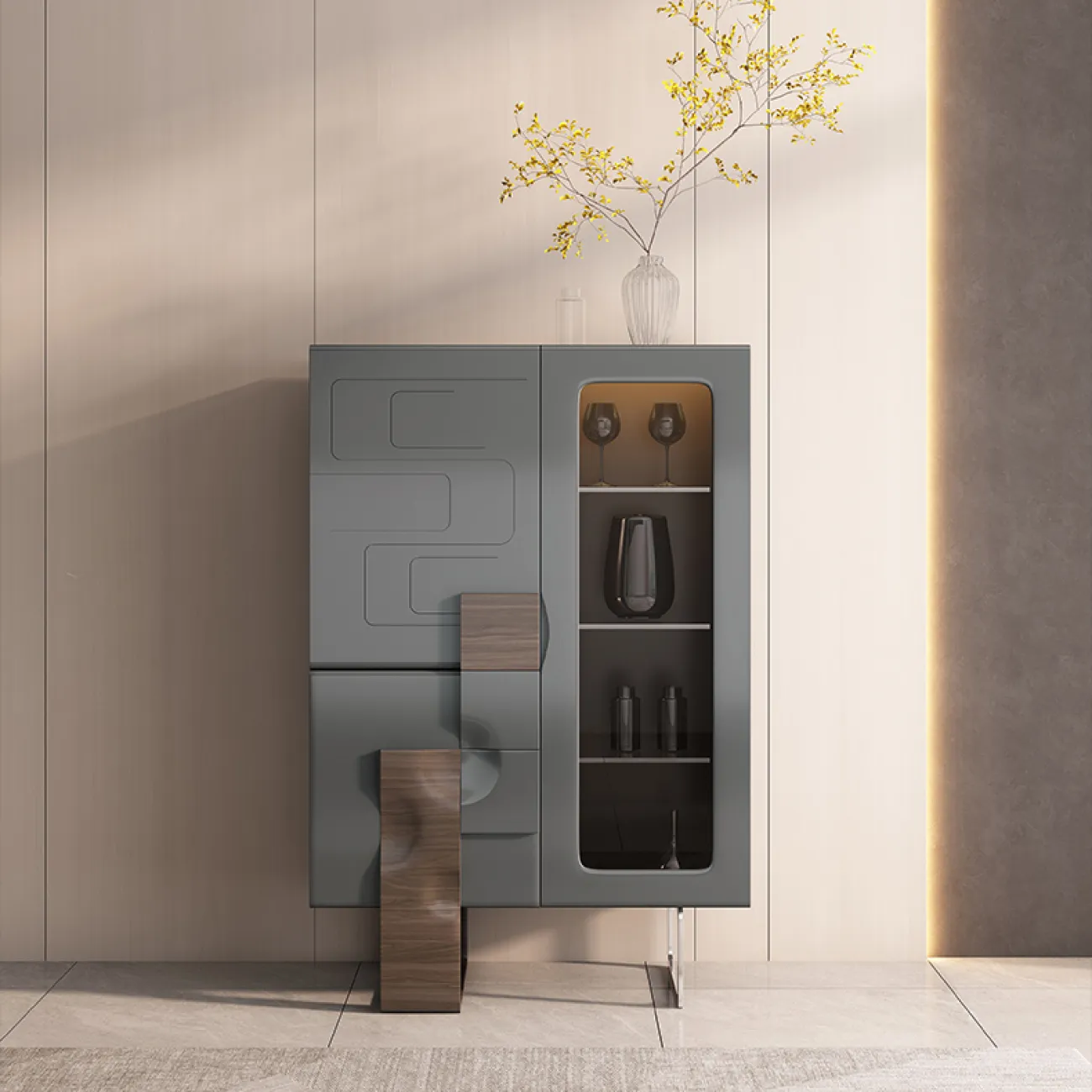 Роскошный винный шкаф из массива дерева SAN LADING 37412-29