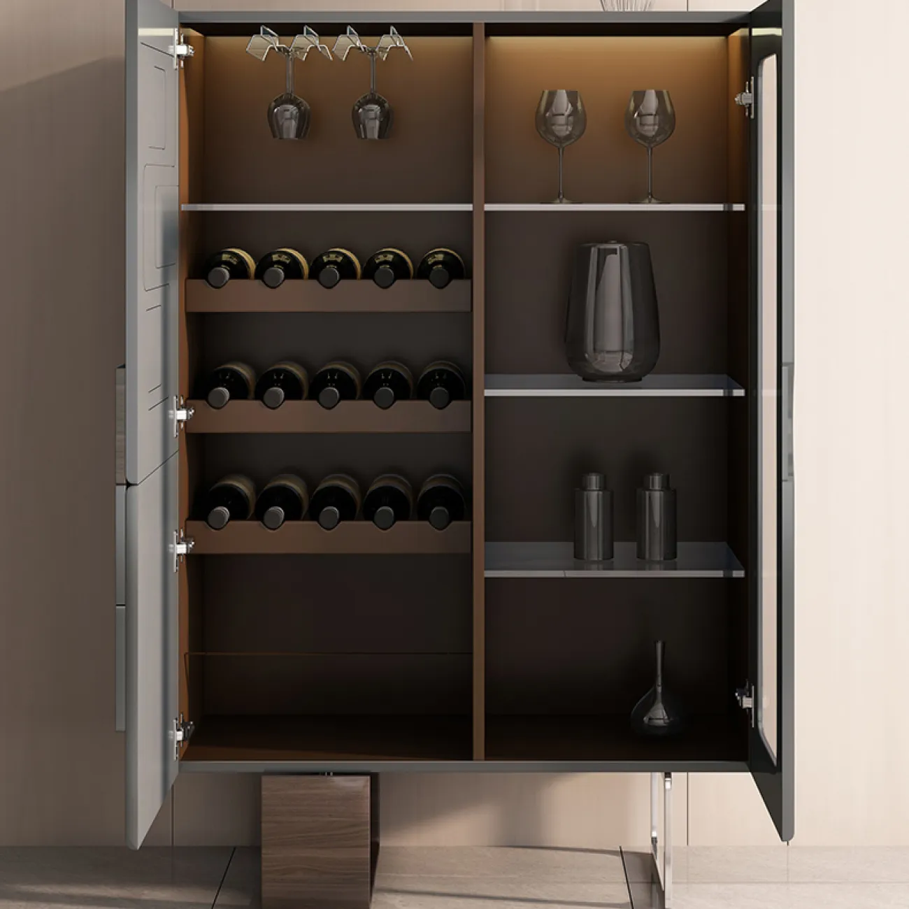 Роскошный винный шкаф из массива дерева SAN LADING 37412-29