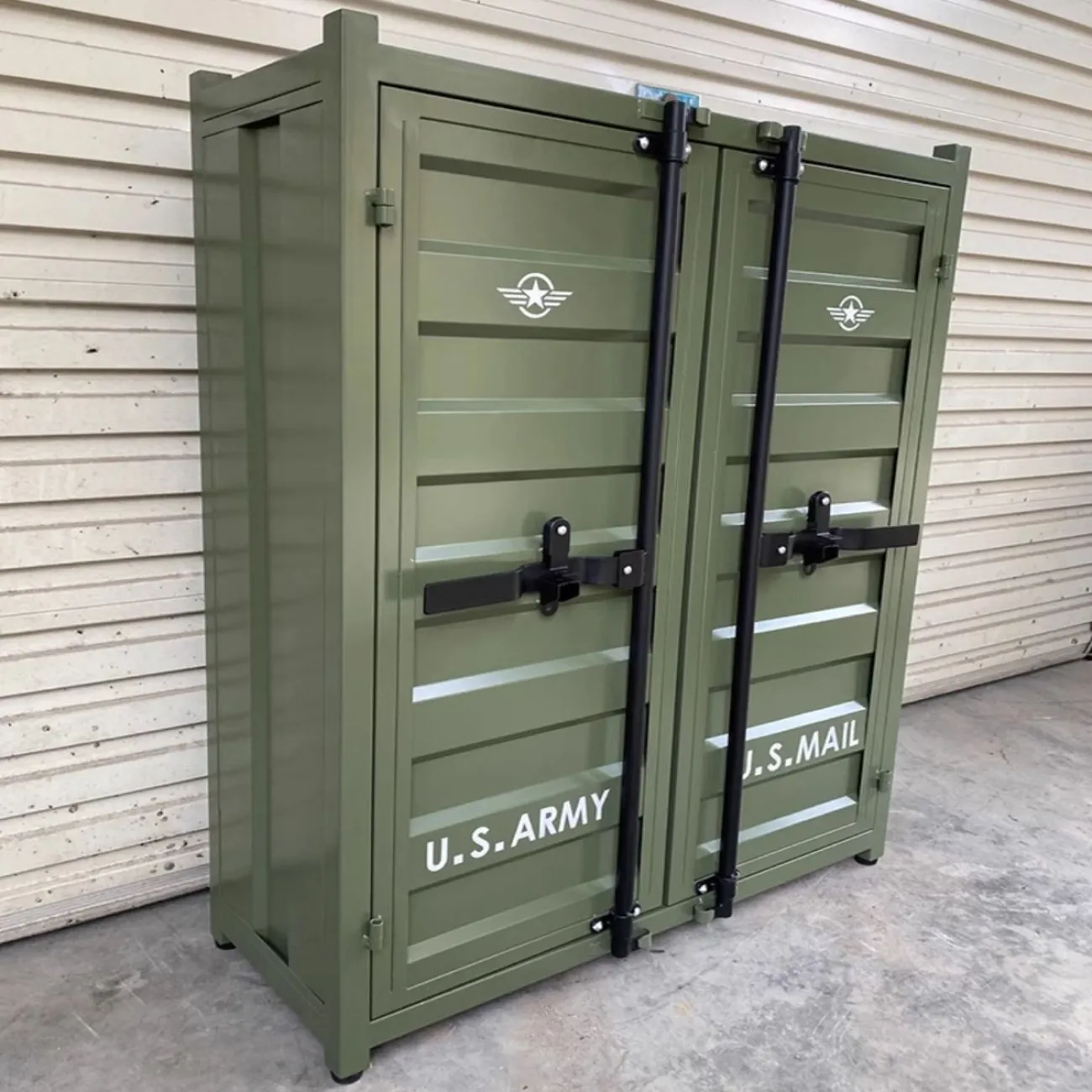 Шкаф-контейнер промышленного стиля из кованого железа Nautical 36516-29