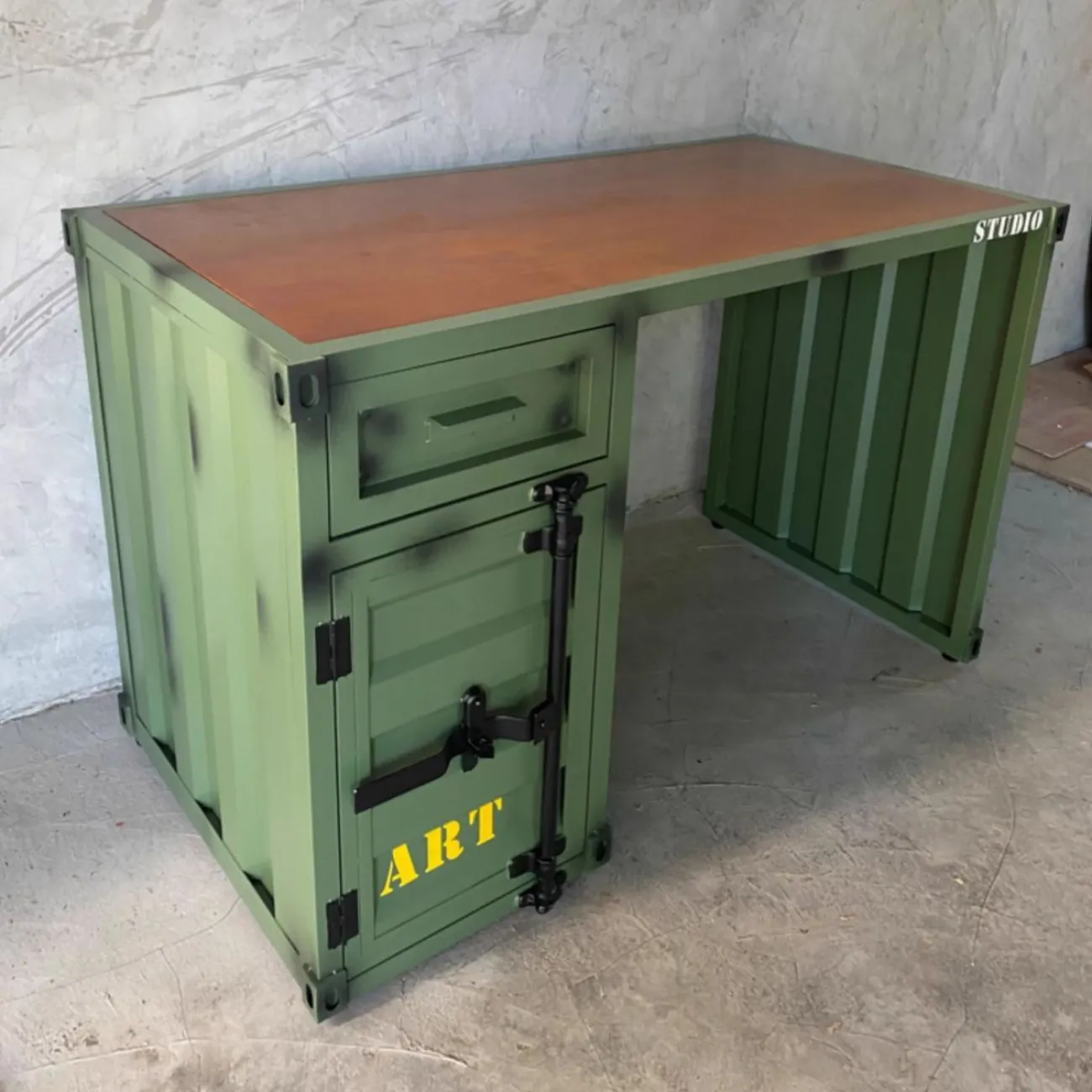 Креативный письменный стол из кованого железа Nautical 36517-29