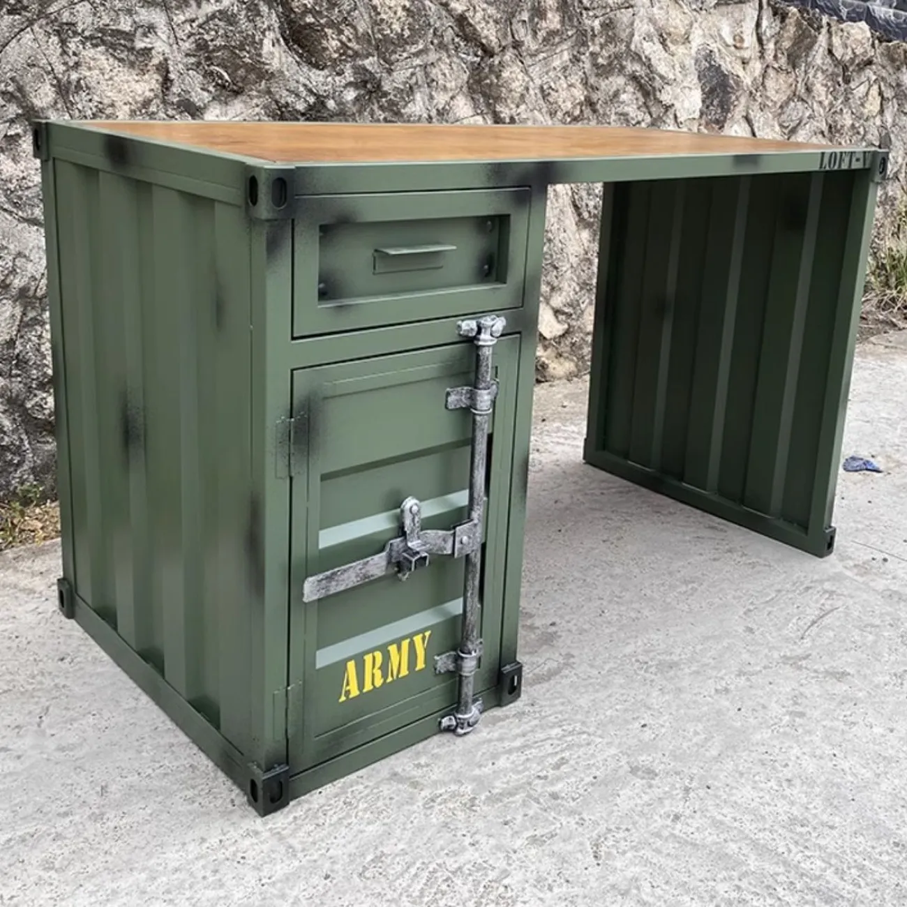 Креативный письменный стол из кованого железа Nautical 36517-29